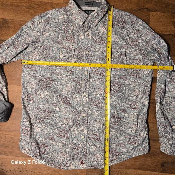 Cody James paisley snap button down size large - Picture 3 of 8